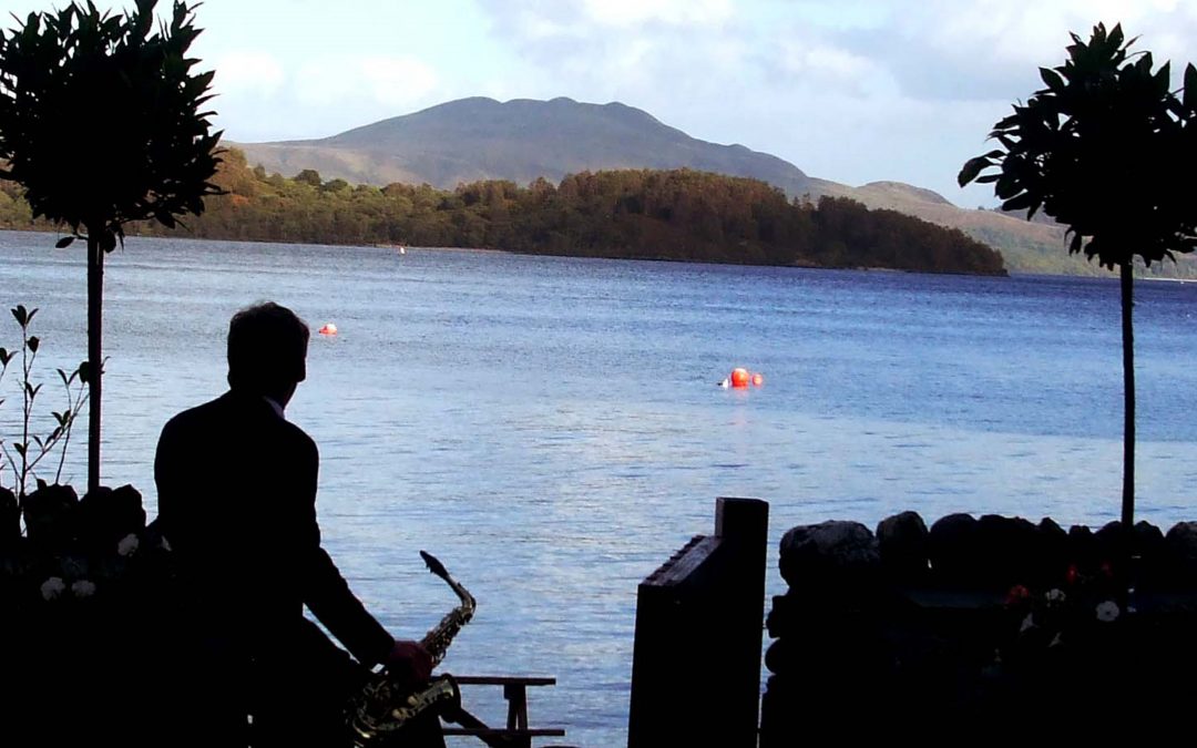 Wedding Sax at the Loch